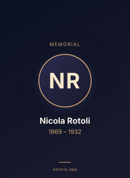 Memorial portrait of Nicola Rotoli