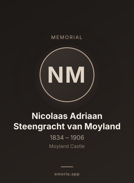 Memorial portrait of Nicolaas Adriaan Steengracht van Moyland