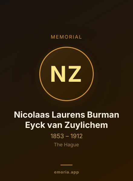Memorial portrait of Nicolaas Laurens Burman Eyck van Zuylichem