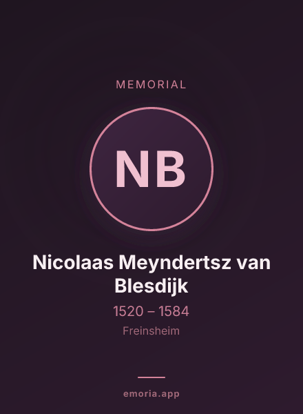 Memorial portrait of Nicolaas Meyndertsz van Blesdijk
