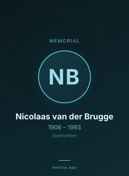 Memorial portrait of Nicolaas van der Brugge