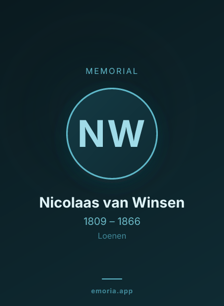 Memorial portrait of Nicolaas van Winsen