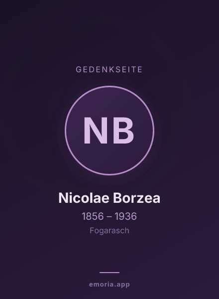 Gedenkportrait von Nicolae Borzea