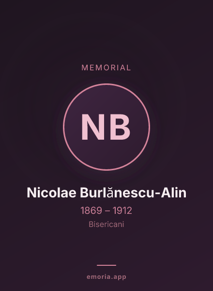 Memorial portrait of Nicolae Burlănescu-Alin