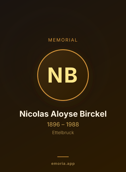 Memorial portrait of Nicolas Aloyse Birckel