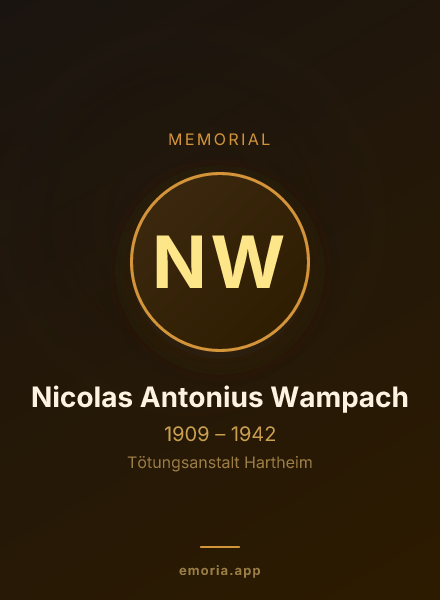 Memorial portrait of Nicolas Antonius Wampach