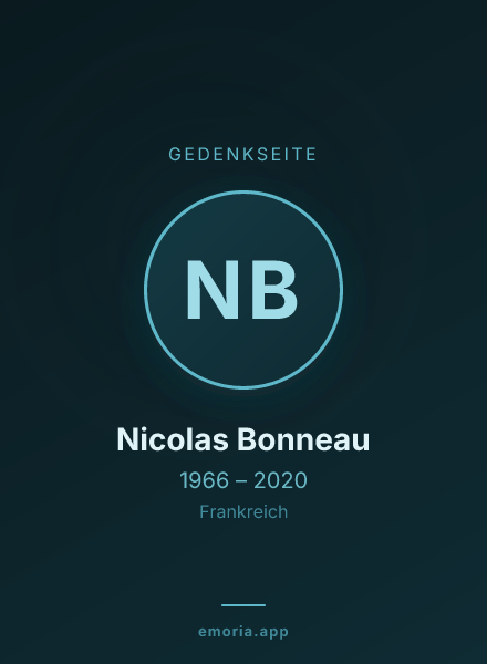 Gedenkportrait von Nicolas Bonneau