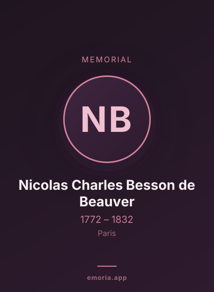 Memorial portrait of Nicolas Charles Besson de Beauver