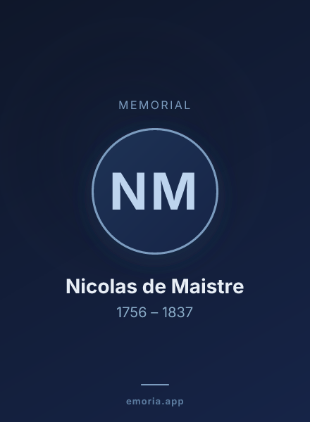 Memorial portrait of Nicolas de Maistre