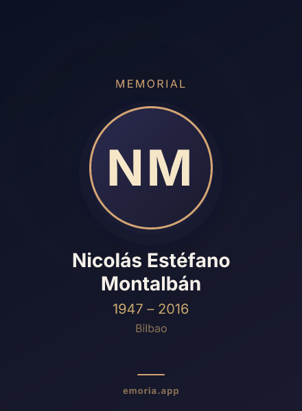 Memorial portrait of Nicolás Estéfano Montalbán