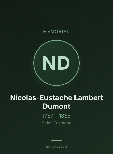 Memorial portrait of Nicolas-Eustache Lambert Dumont