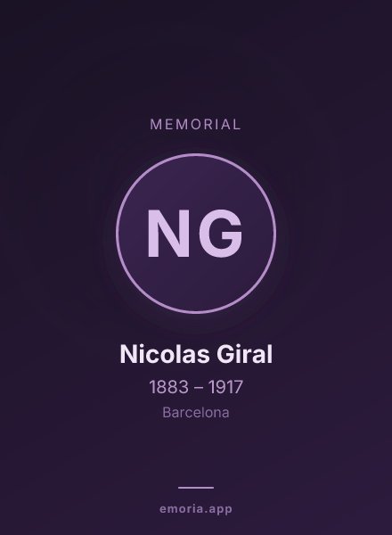 Memorial portrait of Nicolas Giral