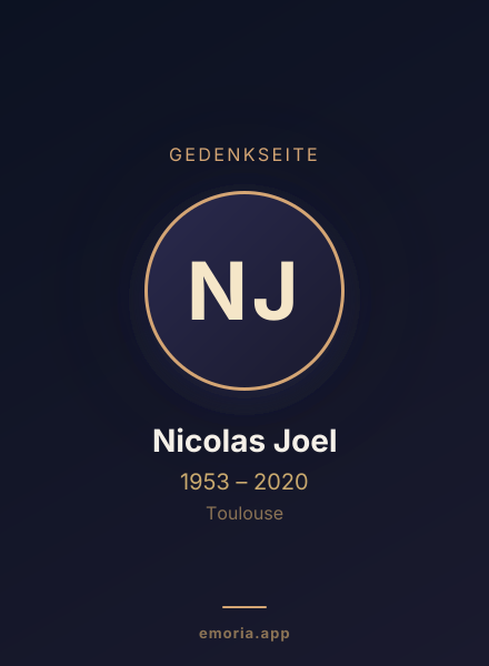 Gedenkportrait von Nicolas Joel
