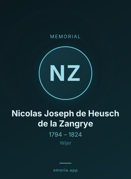 Memorial portrait of Nicolas Joseph de Heusch de la Zangrye