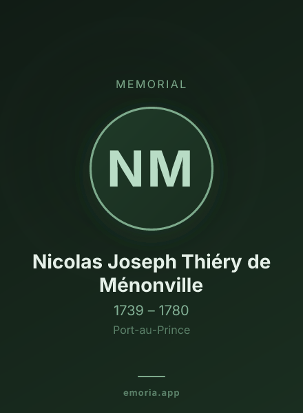 Memorial portrait of Nicolas Joseph Thiéry de Ménonville