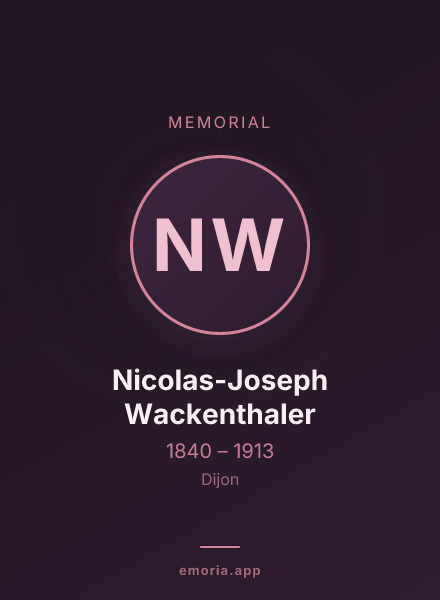 Memorial portrait of Nicolas-Joseph Wackenthaler