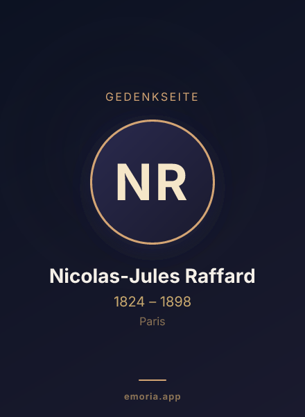 Gedenkportrait von Nicolas-Jules Raffard
