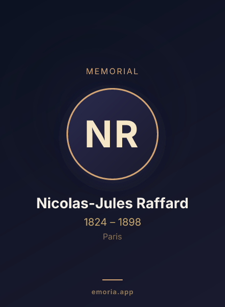 Memorial portrait of Nicolas-Jules Raffard
