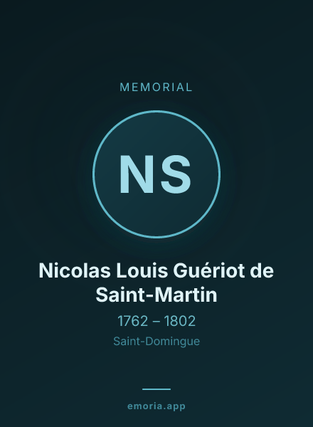 Memorial portrait of Nicolas Louis Guériot de Saint-Martin