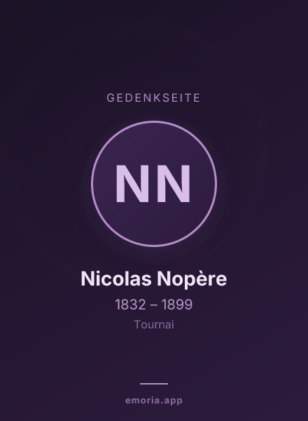 Gedenkportrait von Nicolas Nopère