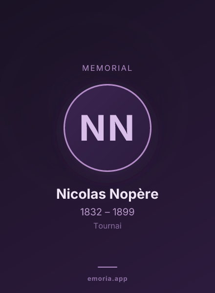 Memorial portrait of Nicolas Nopère