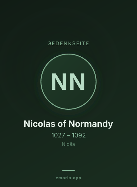 Gedenkportrait von Nicolas of Normandy