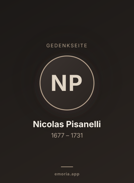 Gedenkportrait von Nicolas Pisanelli