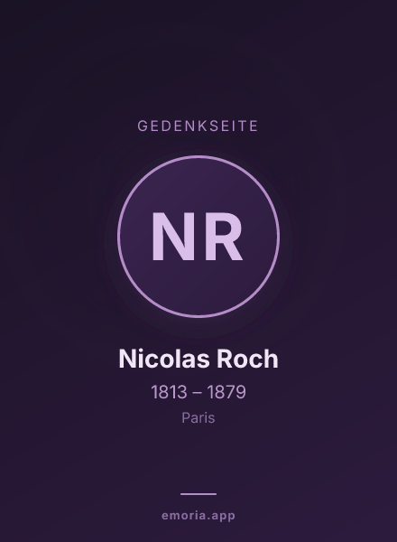 Gedenkportrait von Nicolas Roch