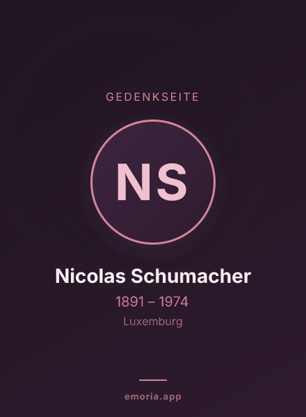 Gedenkportrait von Nicolas Schumacher