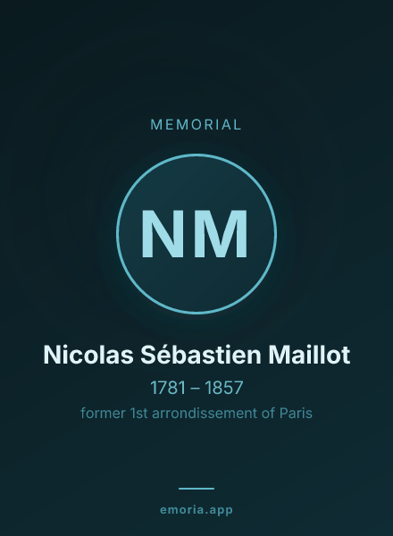 Memorial portrait of Nicolas Sébastien Maillot