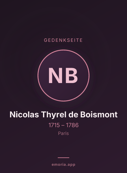Gedenkportrait von Nicolas Thyrel de Boismont