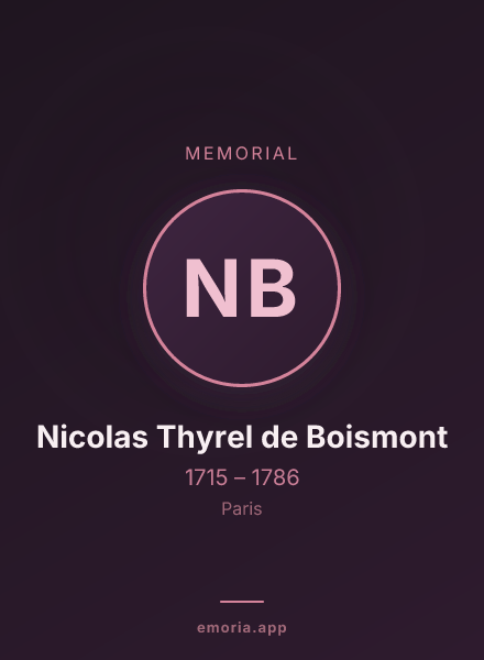 Memorial portrait of Nicolas Thyrel de Boismont