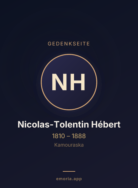 Gedenkportrait von Nicolas-Tolentin Hébert
