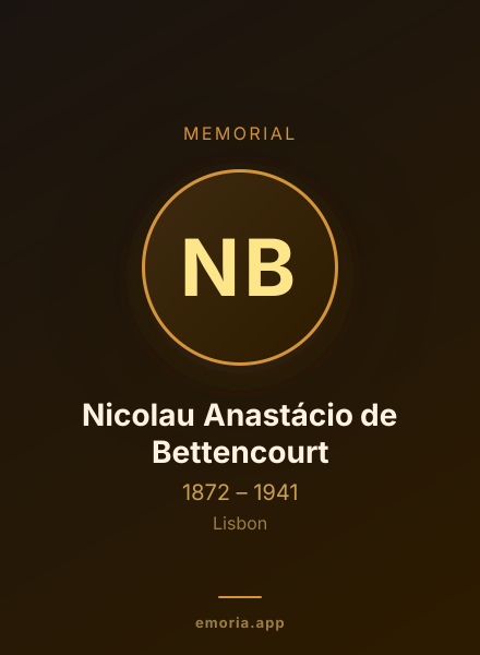 Memorial portrait of Nicolau Anastácio de Bettencourt
