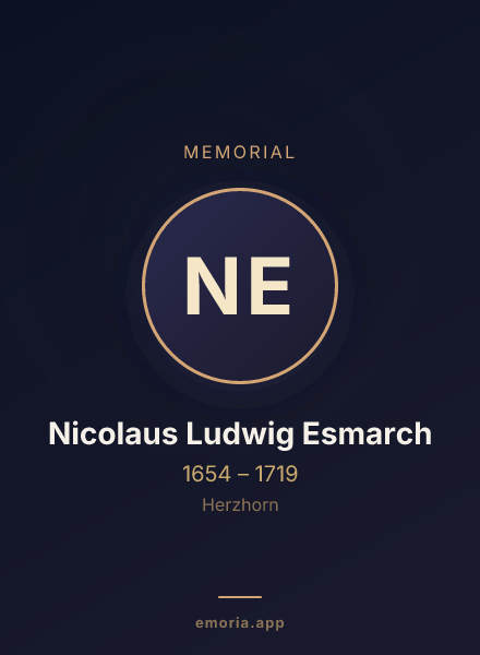 Memorial portrait of Nicolaus Ludwig Esmarch