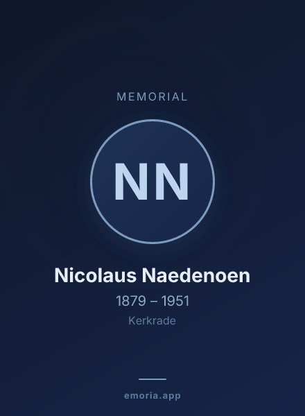 Memorial portrait of Nicolaus Naedenoen
