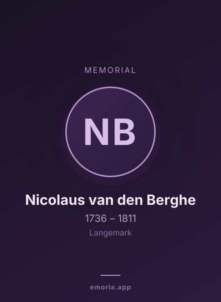 Memorial portrait of Nicolaus van den Berghe