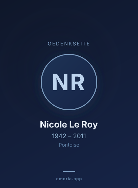 Gedenkportrait von Nicole Le Roy