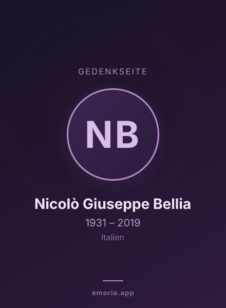 Gedenkportrait von Nicolò Giuseppe Bellia