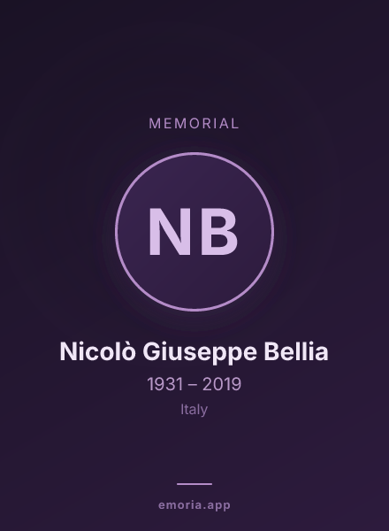 Memorial portrait of Nicolò Giuseppe Bellia