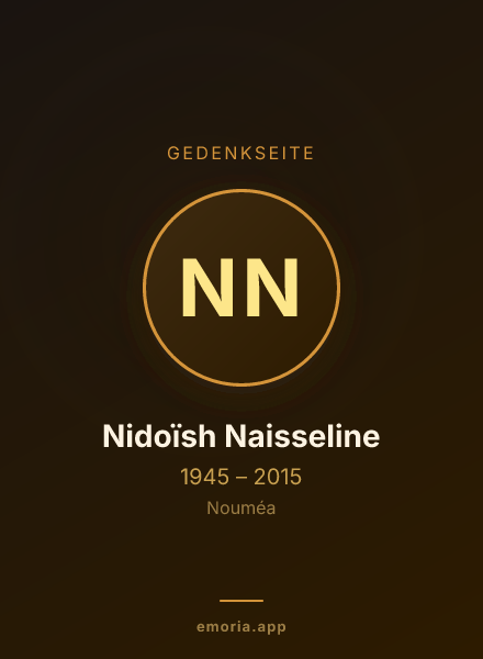 Gedenkportrait von Nidoïsh Naisseline