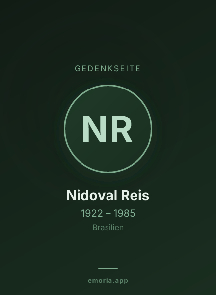 Gedenkportrait von Nidoval Reis