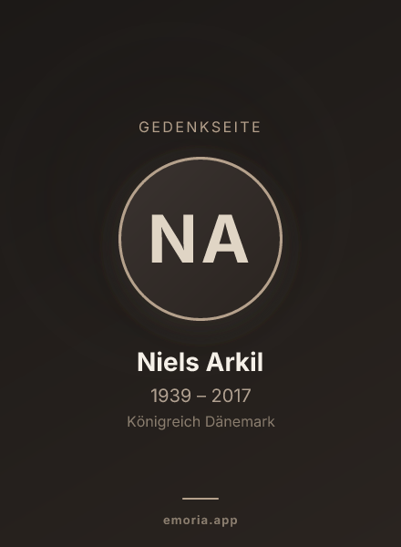 Gedenkportrait von Niels Arkil