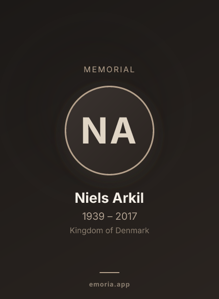 Memorial portrait of Niels Arkil