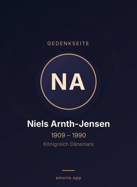 Gedenkportrait von Niels Arnth-Jensen