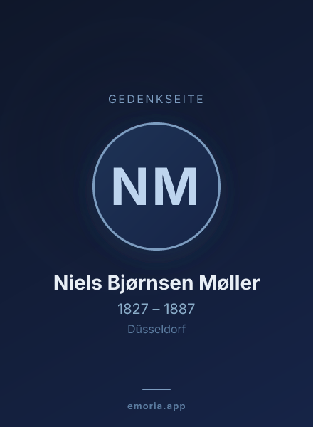 Gedenkportrait von Niels Bjørnsen Møller