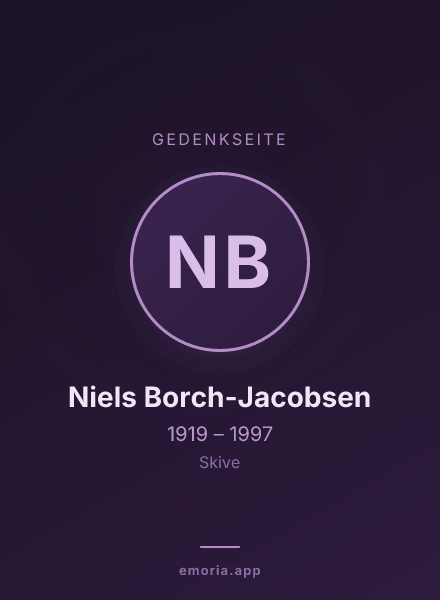 Gedenkportrait von Niels Borch-Jacobsen