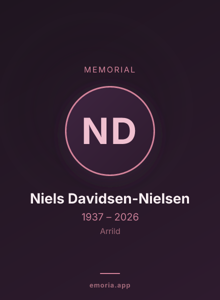 Memorial portrait of Niels Davidsen-Nielsen