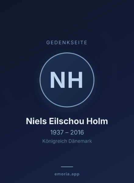 Gedenkportrait von Niels Eilschou Holm