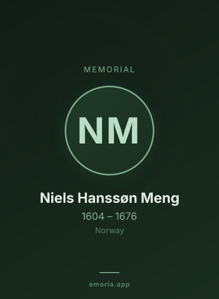 Memorial portrait of Niels Hanssøn Meng